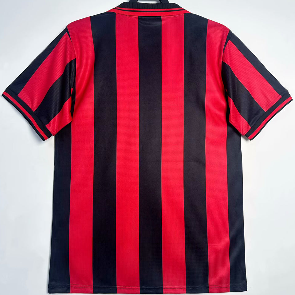 jersey 1997/98 ac milan local manga corta versión fan retro