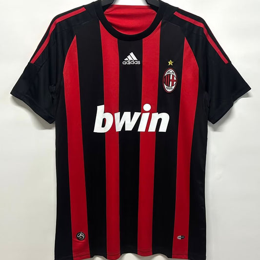 Jersey 2008/09 AC Milan Local Manga corta Versión Fan Retro