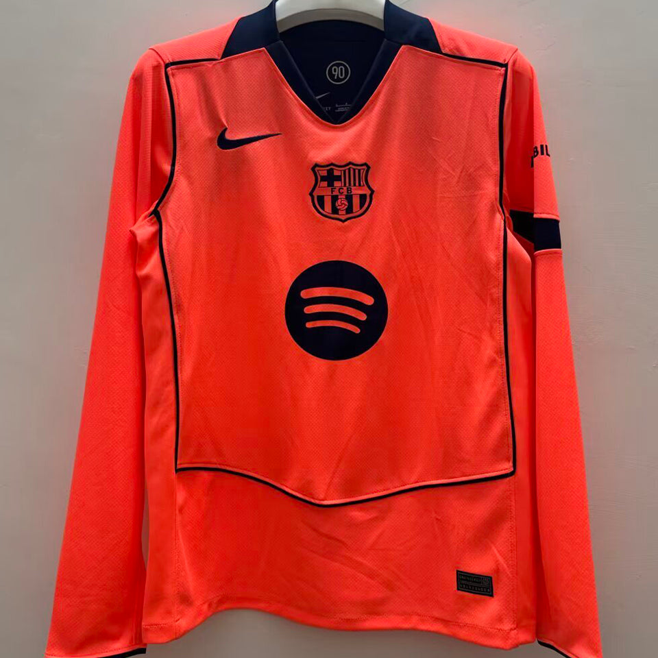 jersey 2025/26 barcelona tercero manga larga versión fan