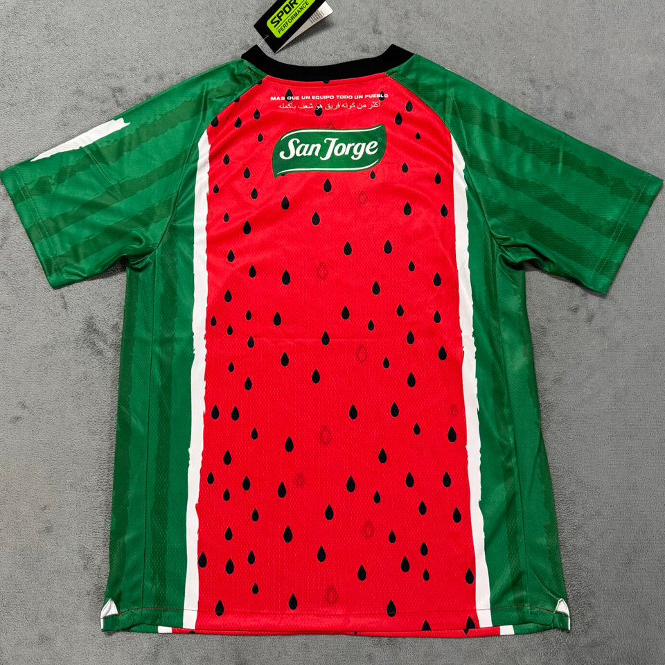 jersey 2025 palestino especial manga corta versión fan