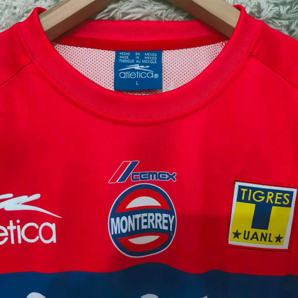 jersey 2002/2003 tigres uanl visitante manga corta versión fan retro