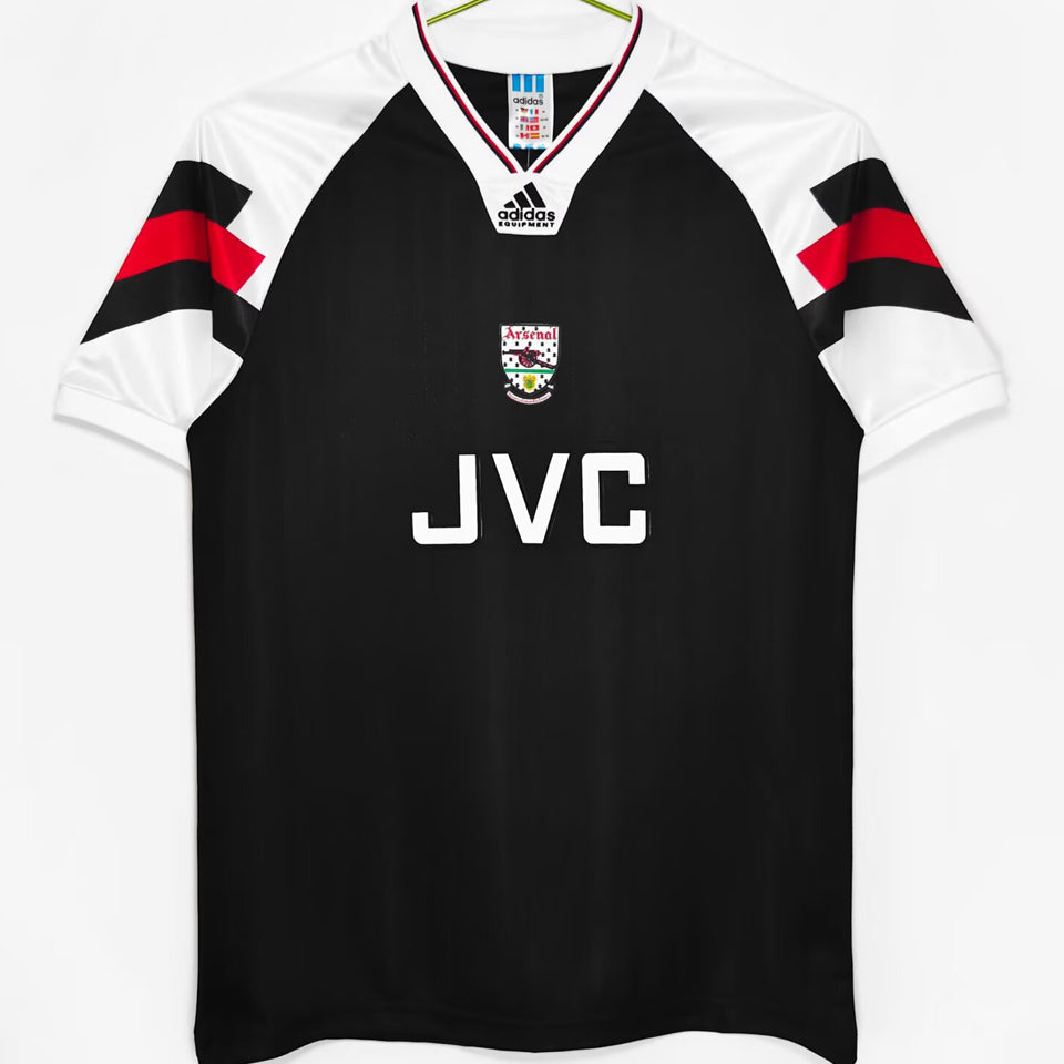 jersey 1992/1994 arsenal visitante manga corta versión fan retro