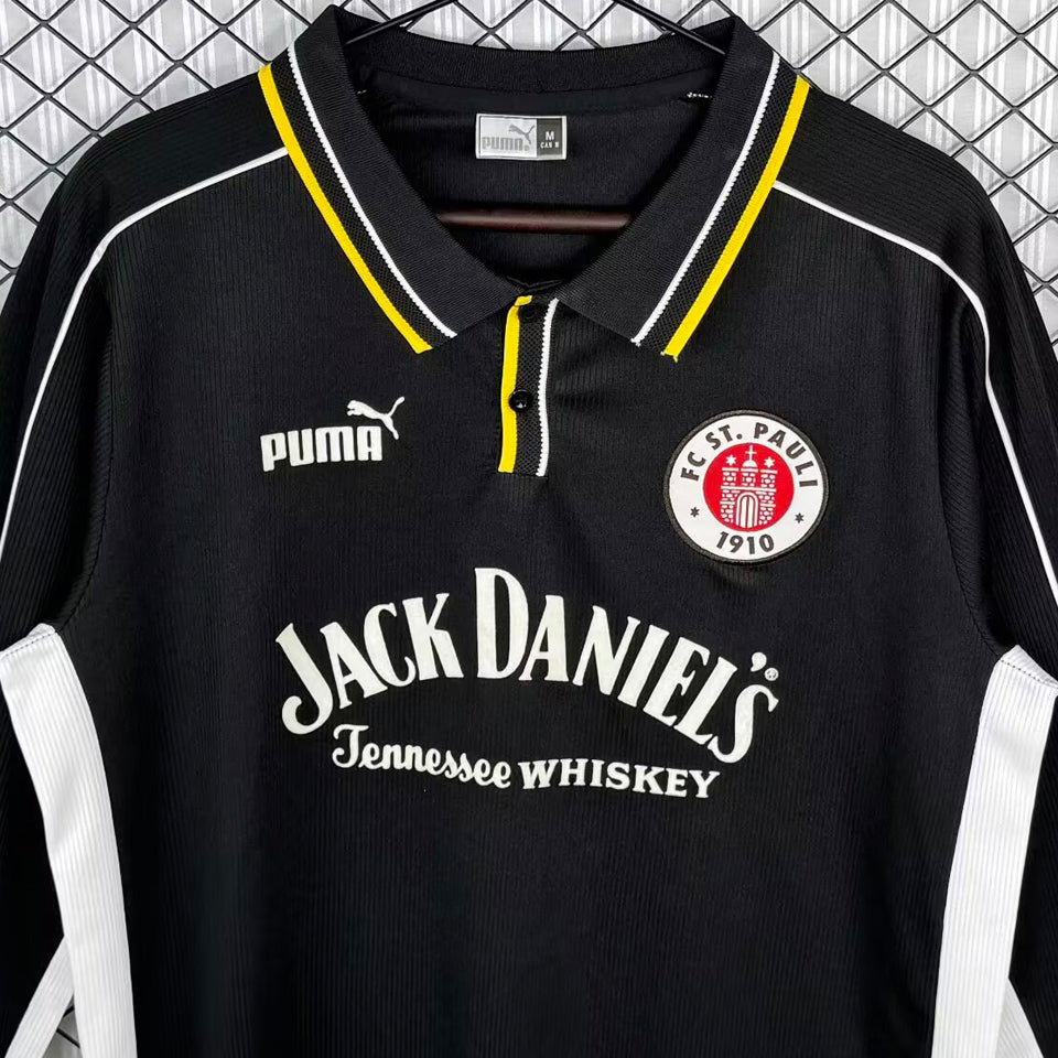 jersey 1999/2000 st pauli visitante manga larga versión fan retro