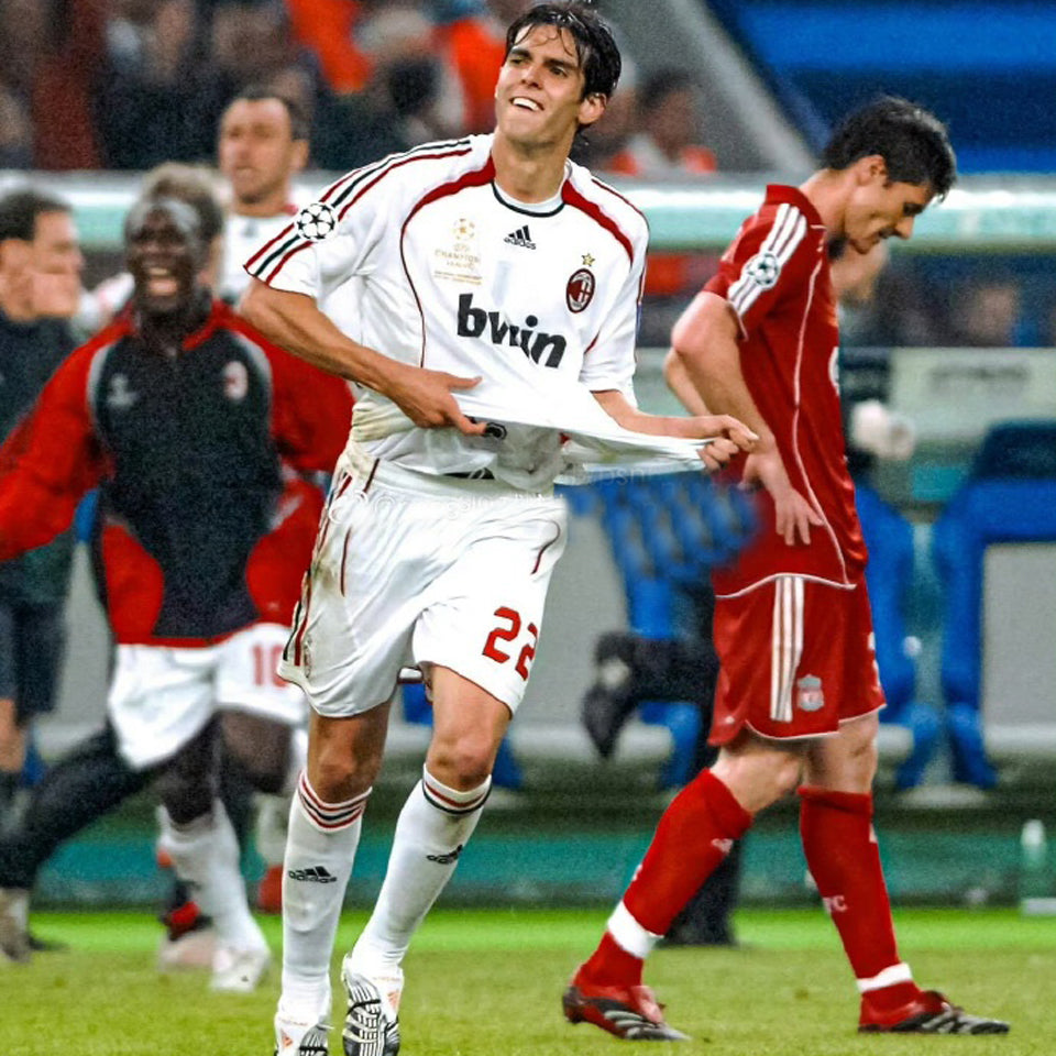 2006/07 ac milan especial versión fan shorts/ pantalones retro