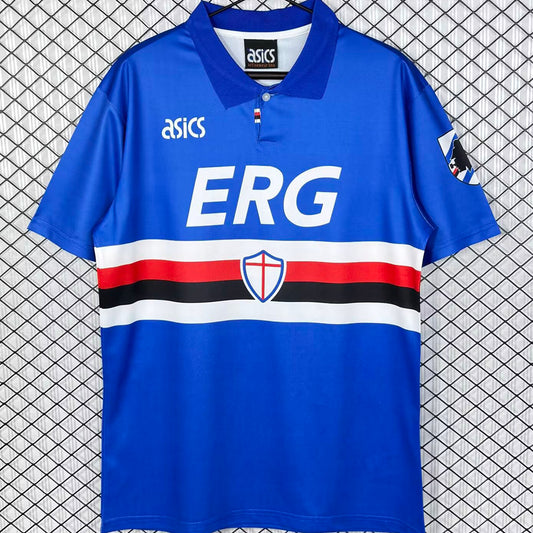 Jersey 1993/1994 Sampdoria Local Manga corta Versión Fan Retro
