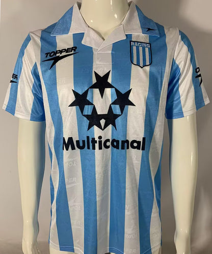 Jersey 1997/98 Racing Local Manga corta Versión Fan Retro