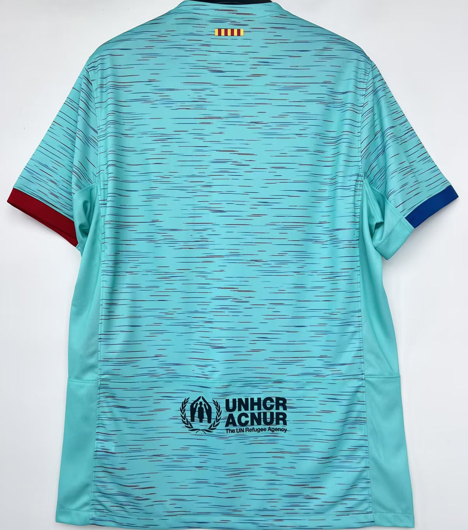 jersey 2023/24 barcelona tercero manga corta versión fan