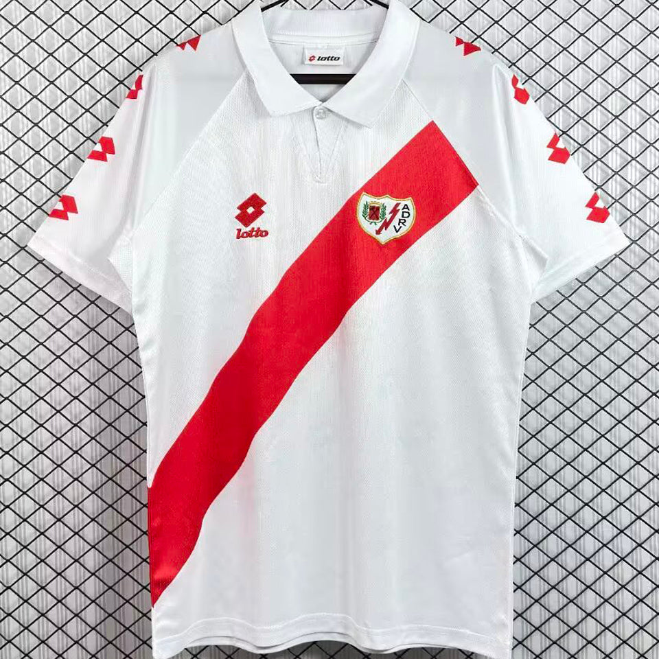 jersey 1991/1994 rayo vallecano local manga corta versión fan retro