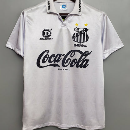 Jersey 1993/94 Santos Local Manga corta Versión Fan Retro