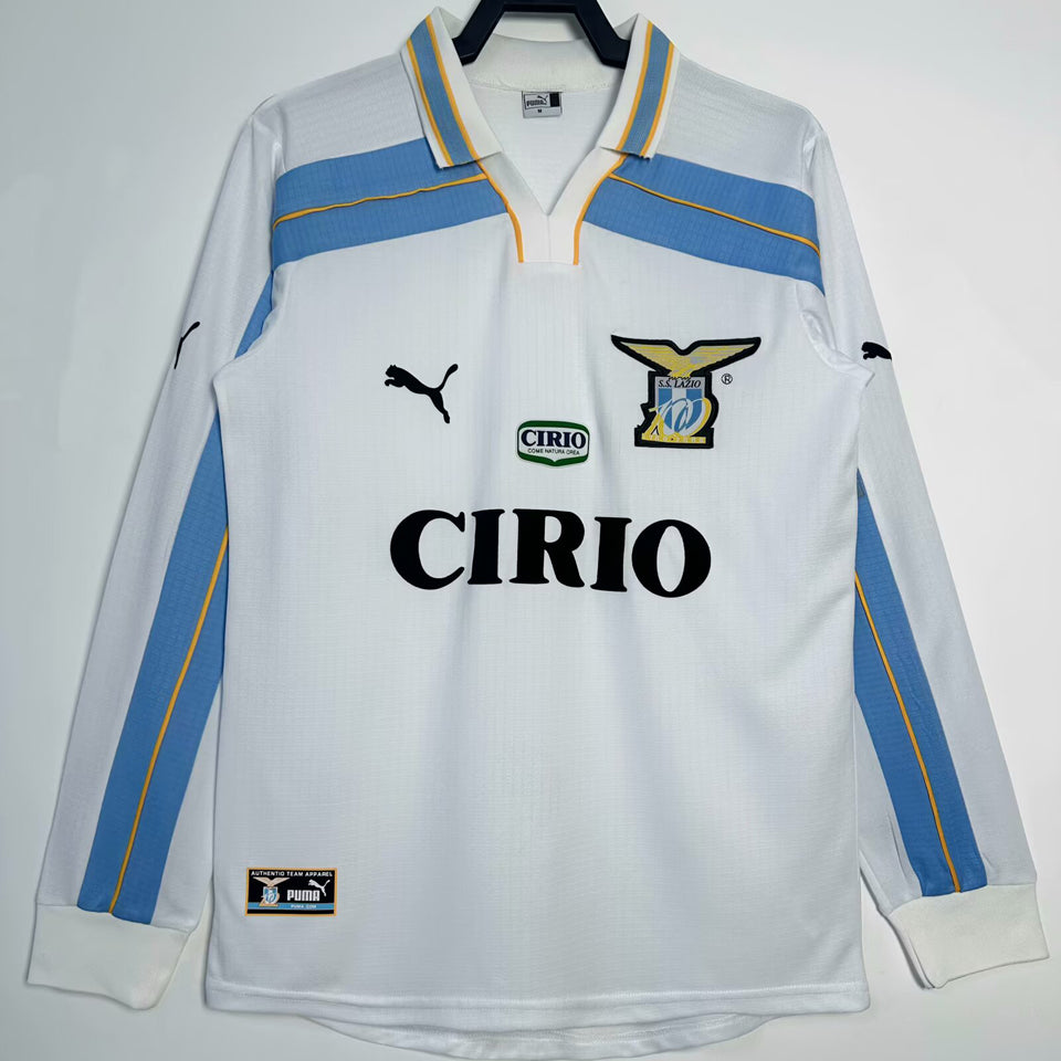 jersey 1999/2000 lazio tercero manga larga versión fan retro
