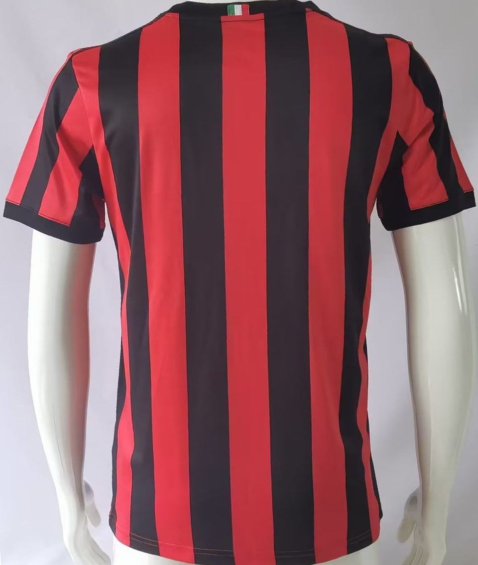 jersey 2017/18 ac milan local manga corta versión fan retro