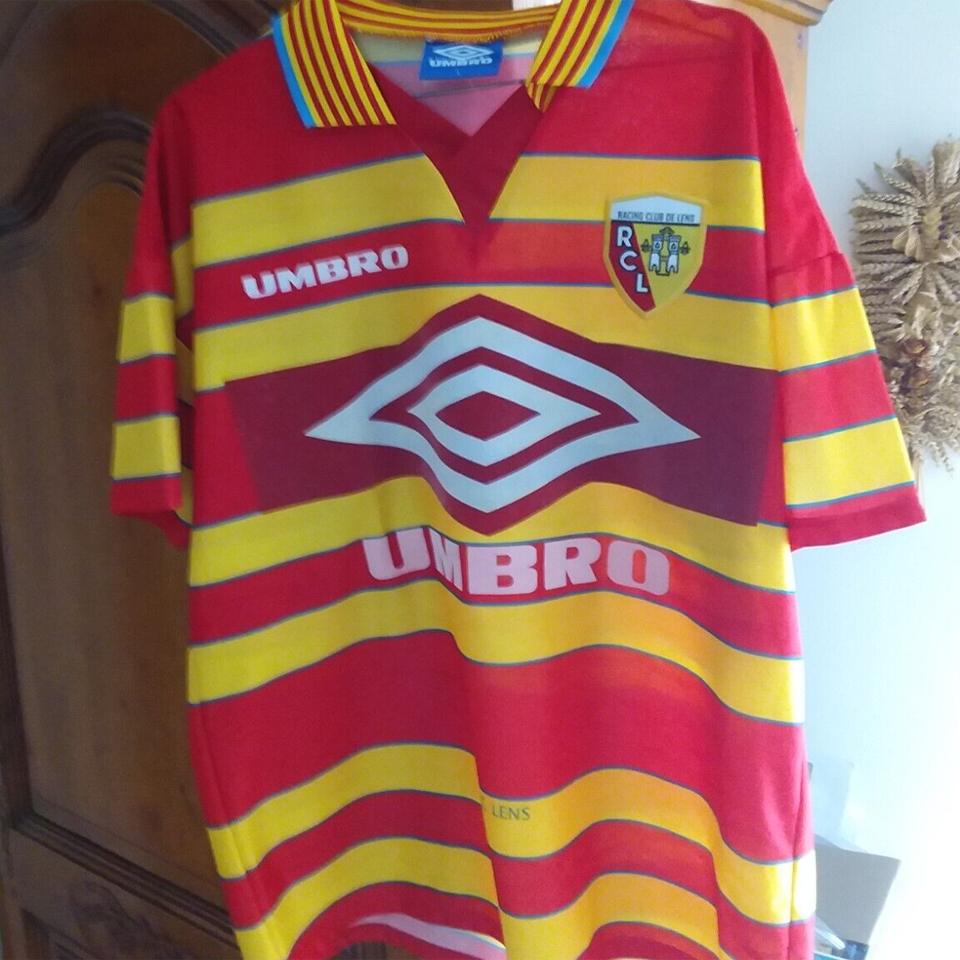 jersey 1997/98 lens local manga corta versión fan retro