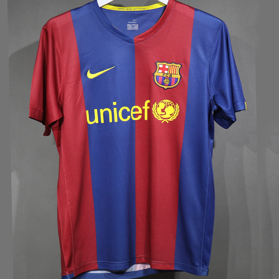 Jersey 2006/2007 Barcelona Local Manga corta Versión Jugador Retro