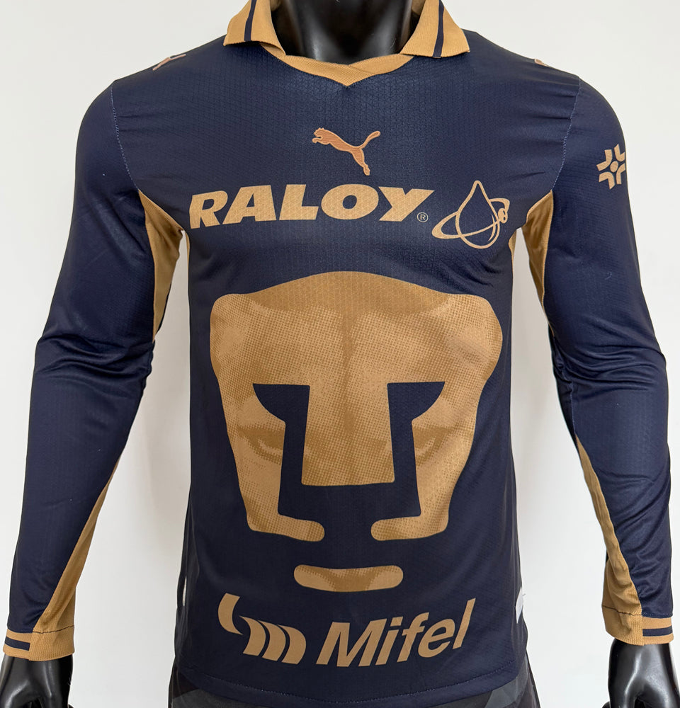 jersey 2026/27 pumas unam visitante manga larga versión jugador