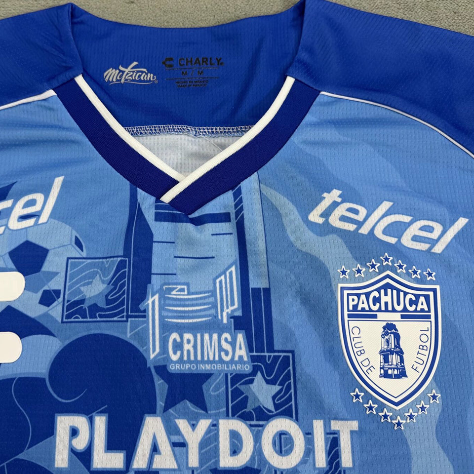 jersey 2025 cf pachuca tercero manga corta versión fan