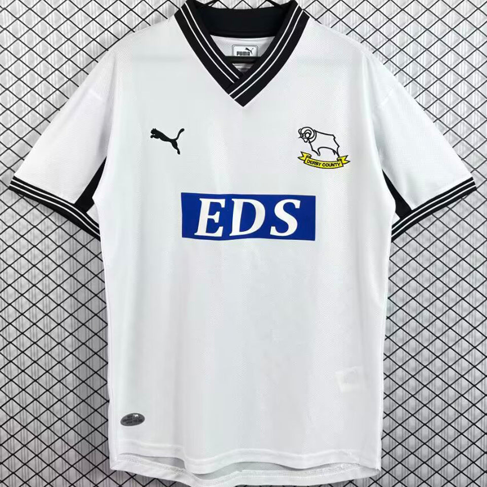 jersey 1999/2001 derby county local manga corta versión fan