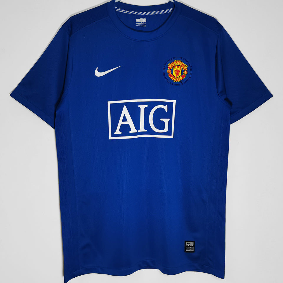 jersey 2008/09 manchester united visitante manga corta versión fan retro