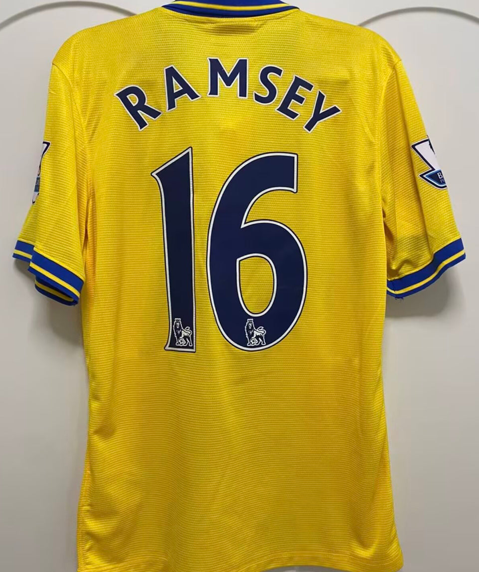 jersey 2013/14 arsenal visitante manga corta versión fan retro