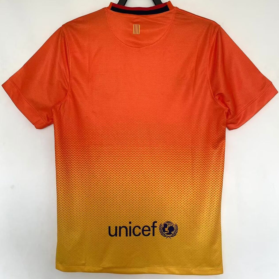 jersey 2012/13 barcelona visitante manga corta versión fan retro