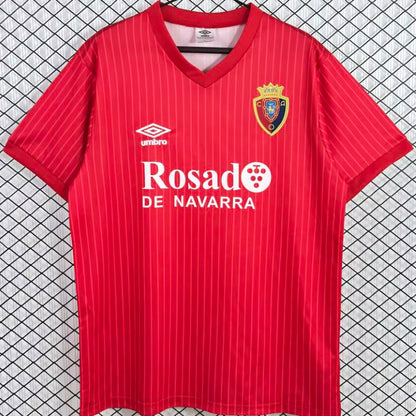 Jersey 1987/1990 Osasuna Local Manga corta Versión Fan Retro