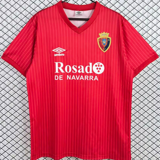 Jersey 1987/1990 Osasuna Local Manga corta Versión Fan Retro