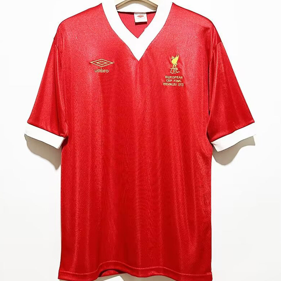 Jersey 1978 Liverpool Local Manga corta Versión Fan Retro