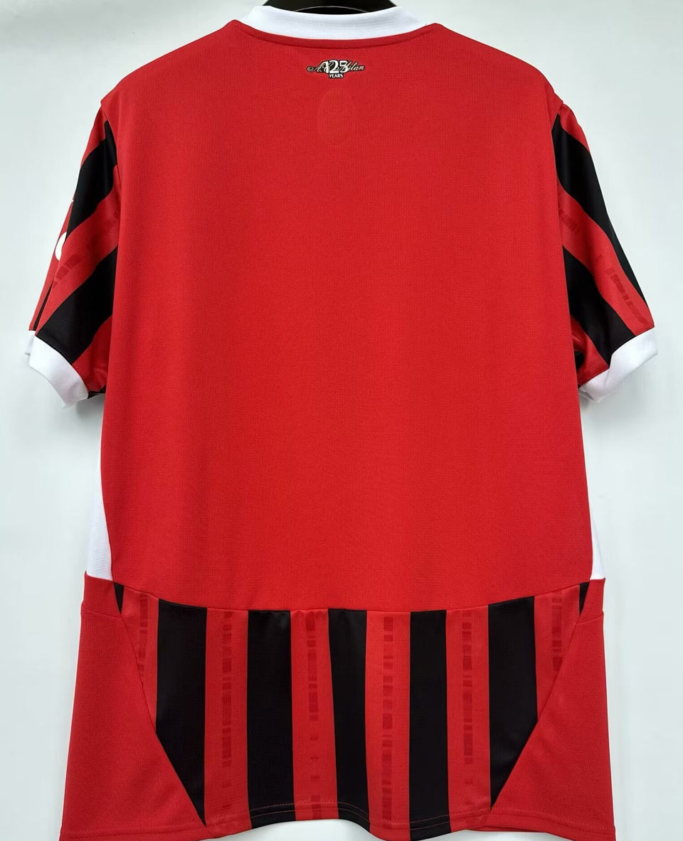 jersey 2024/25 ac milan local manga corta versión fan