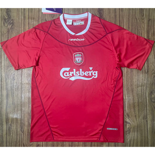 Jersey 2002/2004 Liverpool Local Manga corta Versión Fan Retro