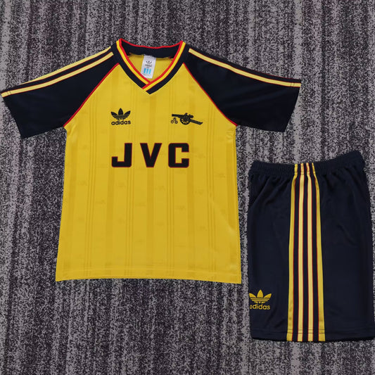Jersey 1989/1990 Arsenal Visitante Manga corta Niño Retro
