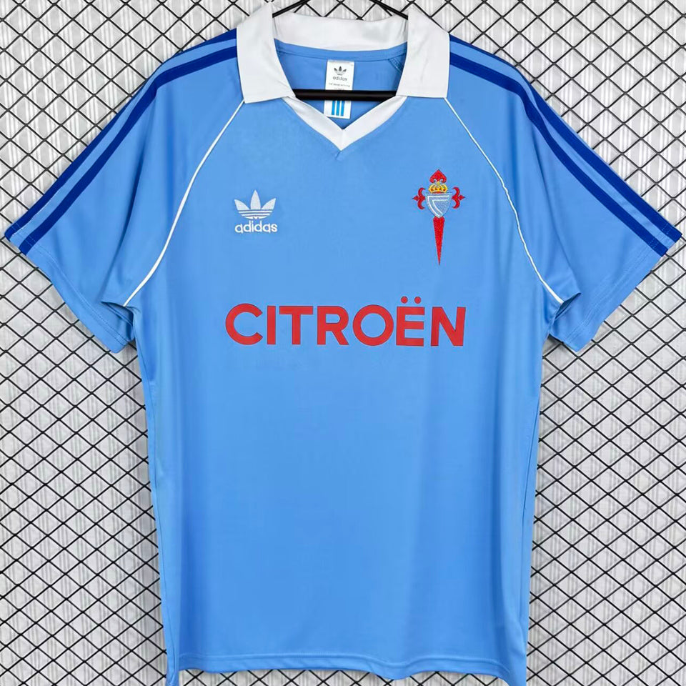 jersey 1984/1985 celta local manga corta versión fan retro