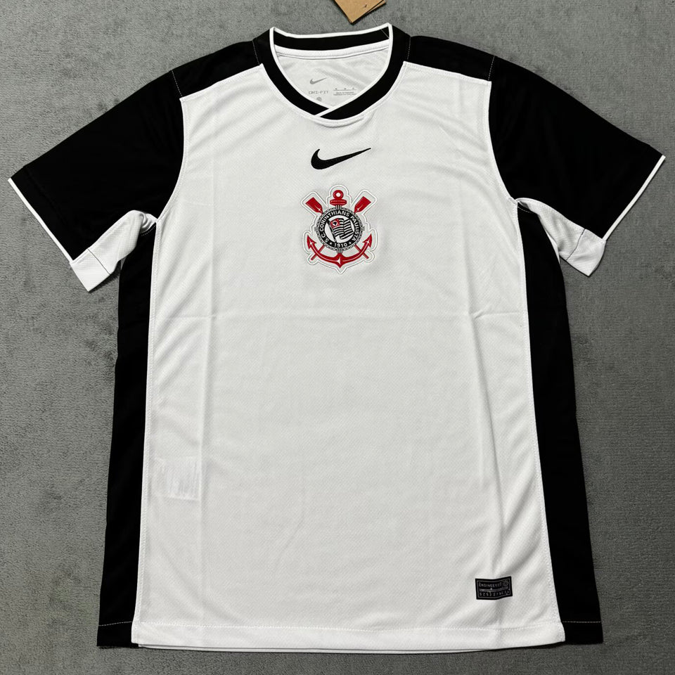 Jersey 2025/26 Corinthians Local Manga corta Versión Fan