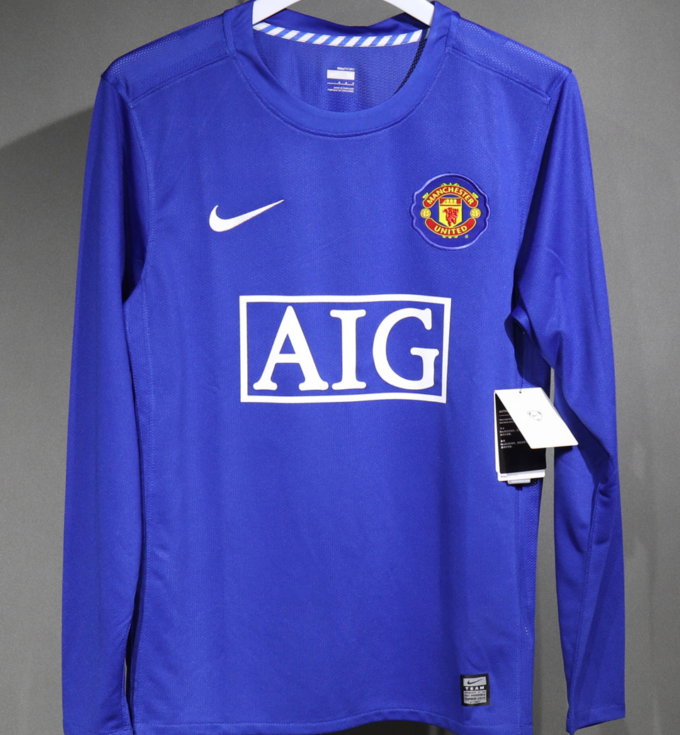 Jersey 2008/2009 Manchester United Tercero Manga larga Versión Jugador Retro