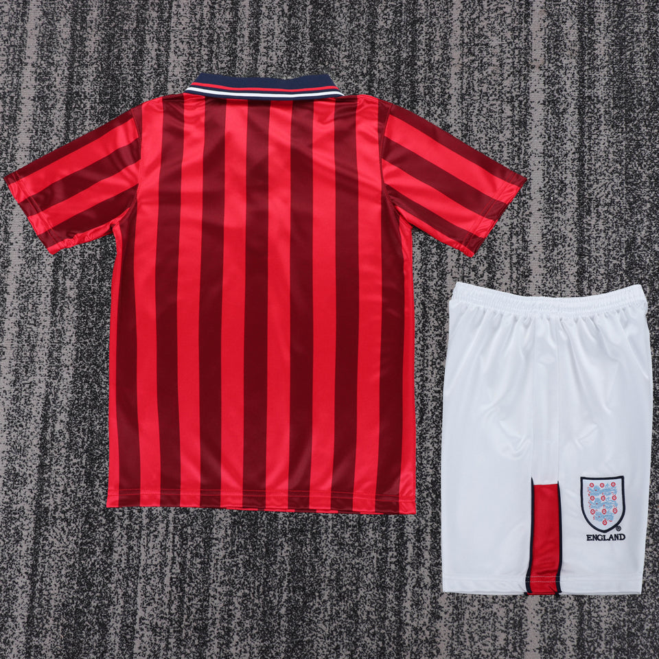 1998 inglaterra visitante niño selecciones retro
