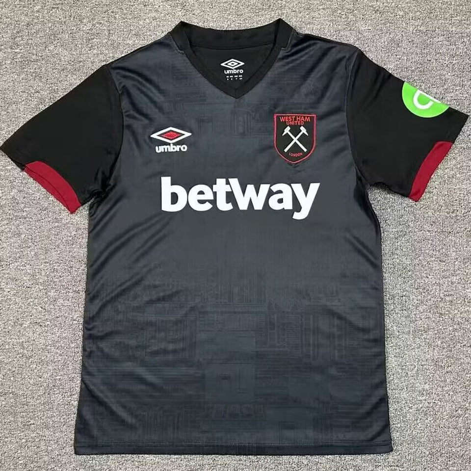 Jersey 2024/25 West Ham Visitante Manga corta Versión Fan