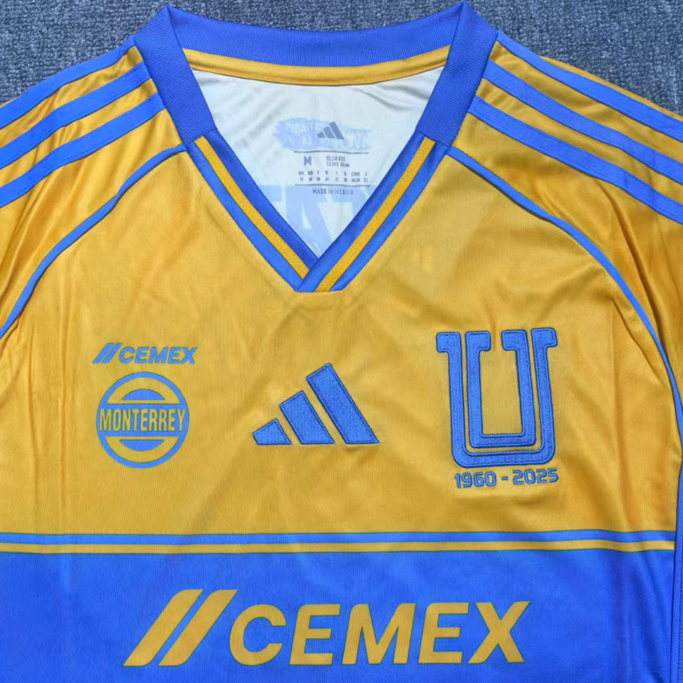 jersey 2025/26 tigres local manga corta versión fan