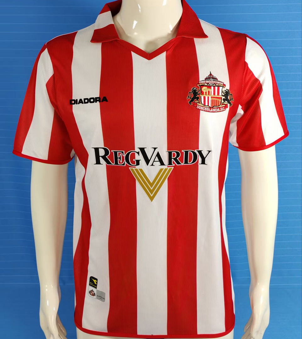jersey 2004/2005 sunderland local manga corta versión fan retro
