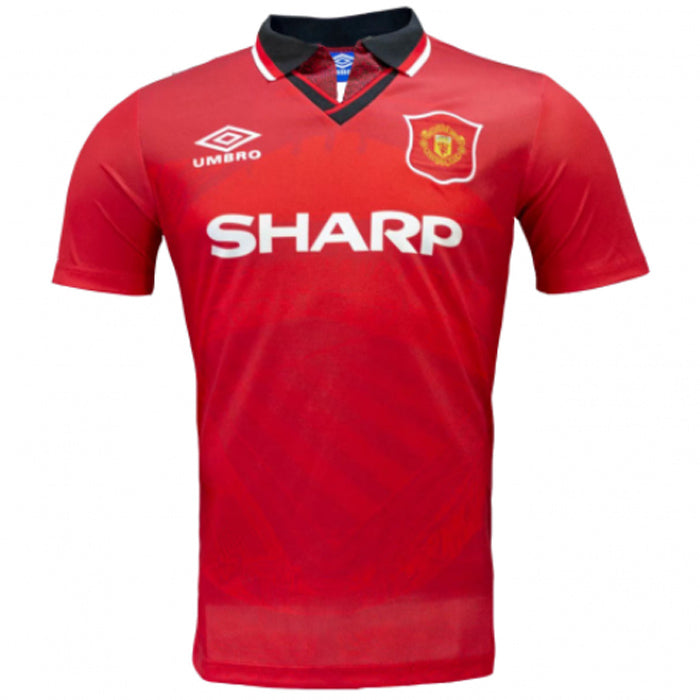 jersey 1994/96 manchester united local manga corta versión fan retro