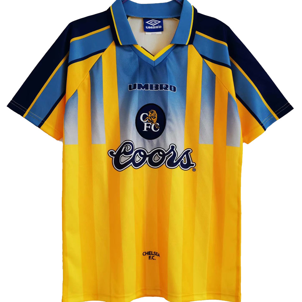 jersey 1995/97 chelsea visitante manga corta versión fan retro