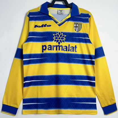 Jersey 1998/99 Parma Local Manga larga Versión Fan Retro