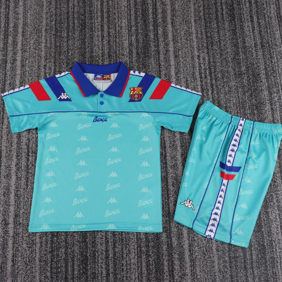 jersey 1992/95 barcelona visitante manga corta niño retro