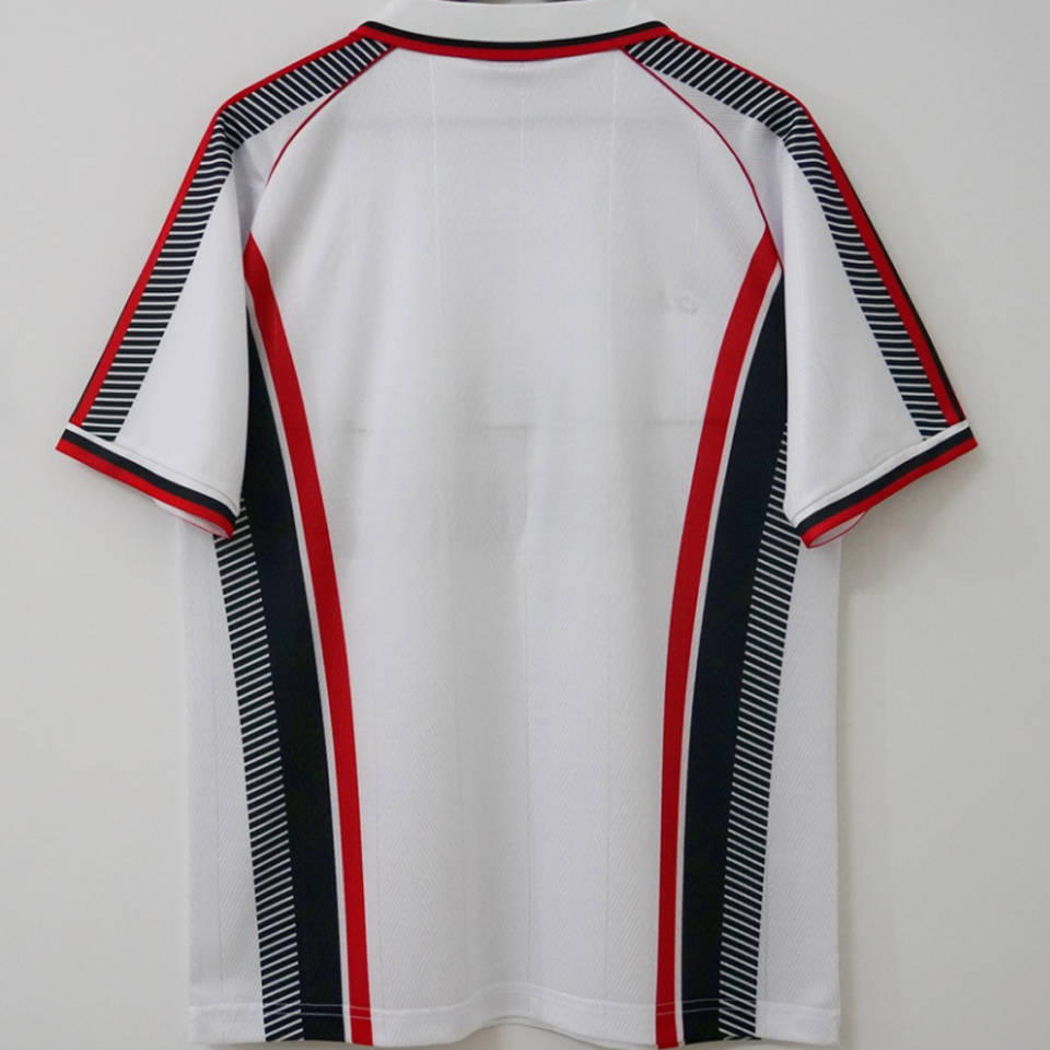 jersey 1997/98 ac milan visitante manga corta versión fan retro