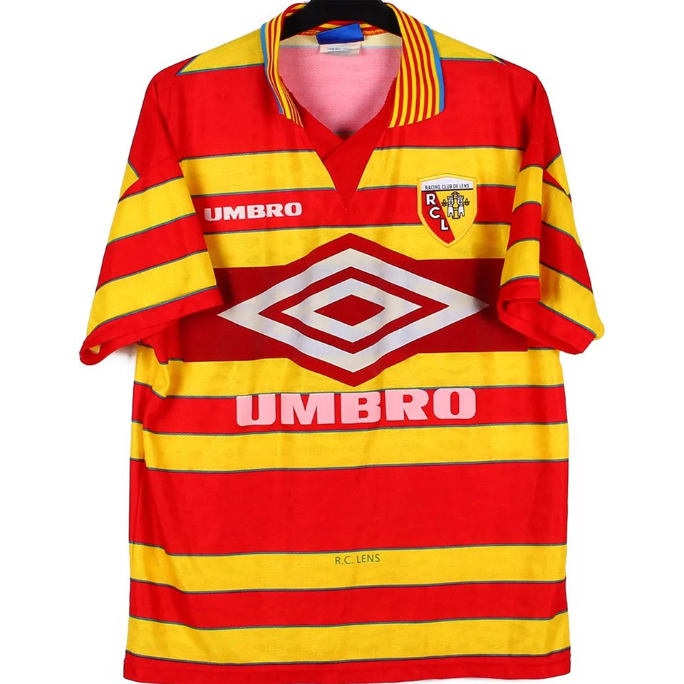 jersey 1997/98 lens local manga corta versión fan retro