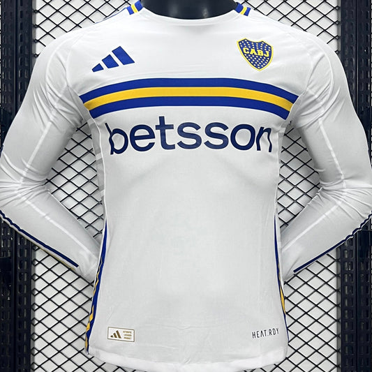 Jersey 2024/25 Boca Visitante Manga larga Versión Jugador