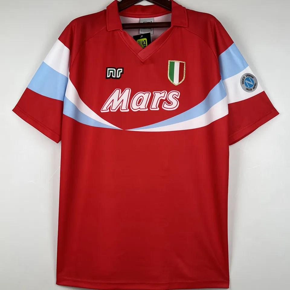 Jersey 1990/91 Napoli Visitante Manga corta Versión Fan Retro