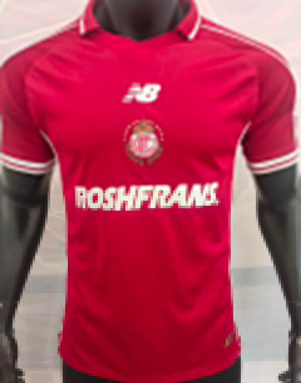 jersey 2026/27 deportivo toluca local manga corta versión fan