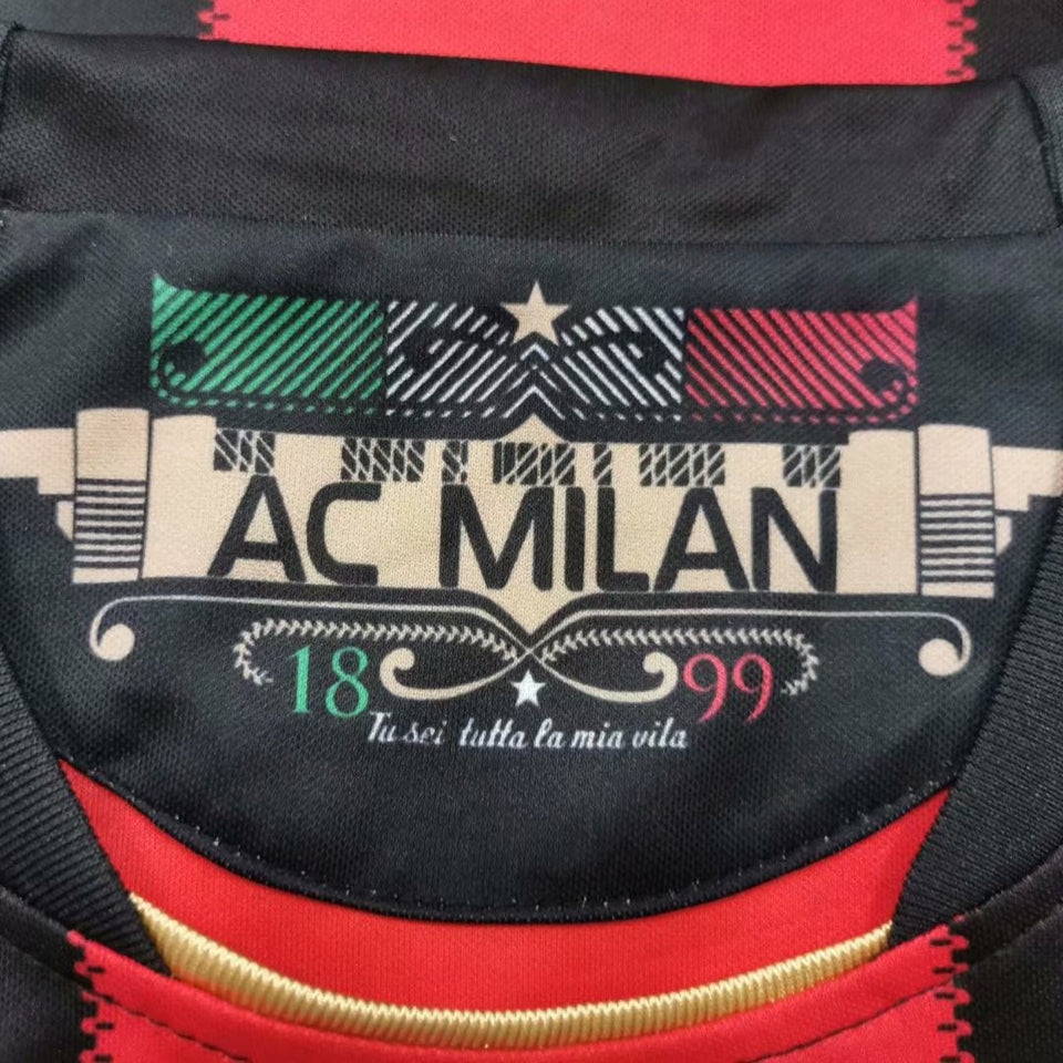 Jersey 2010/11 AC Milan Local Manga corta Versión Fan Retro