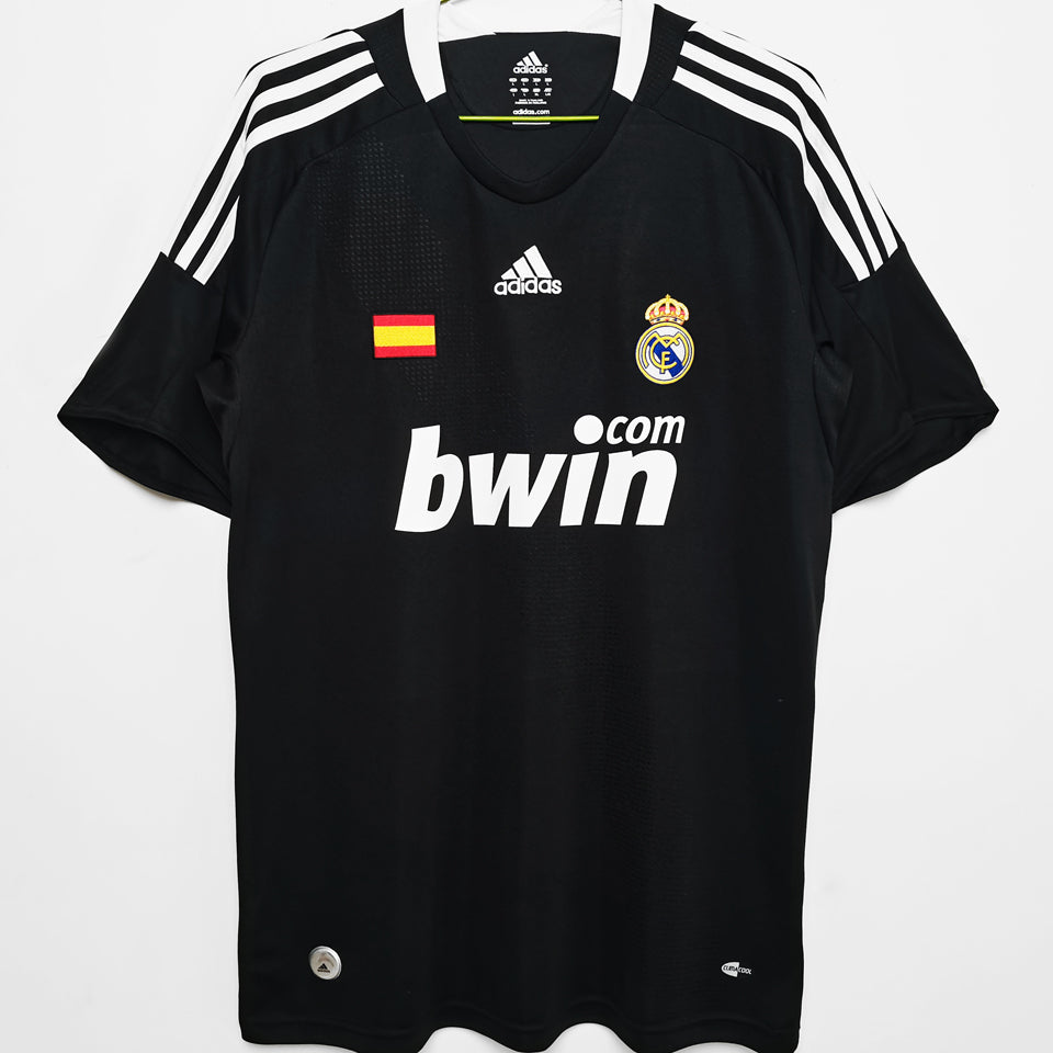 jersey 2008/09 real madrid visitante manga corta versión fan retro