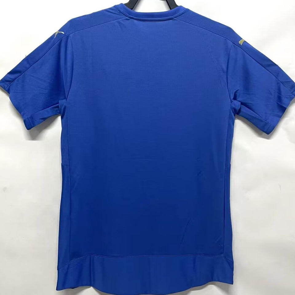 Jersey 2015/16 Leicester City Local Manga corta Versión Fan Retro