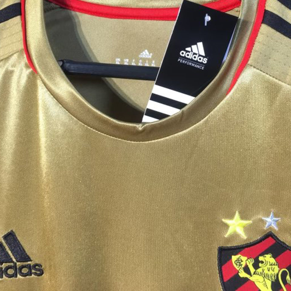 jersey 2016 sport recife gold especial manga corta versión fan retro