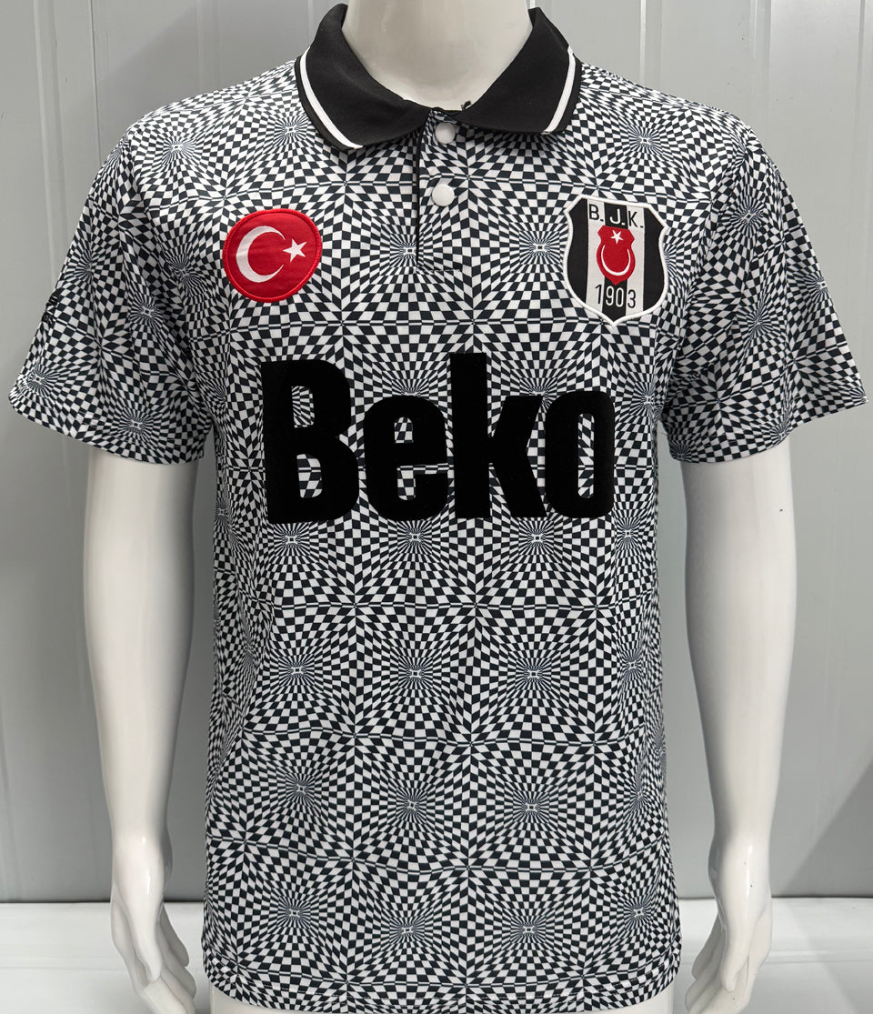 jersey 1991/1992 besiktas local manga corta versión fan retro